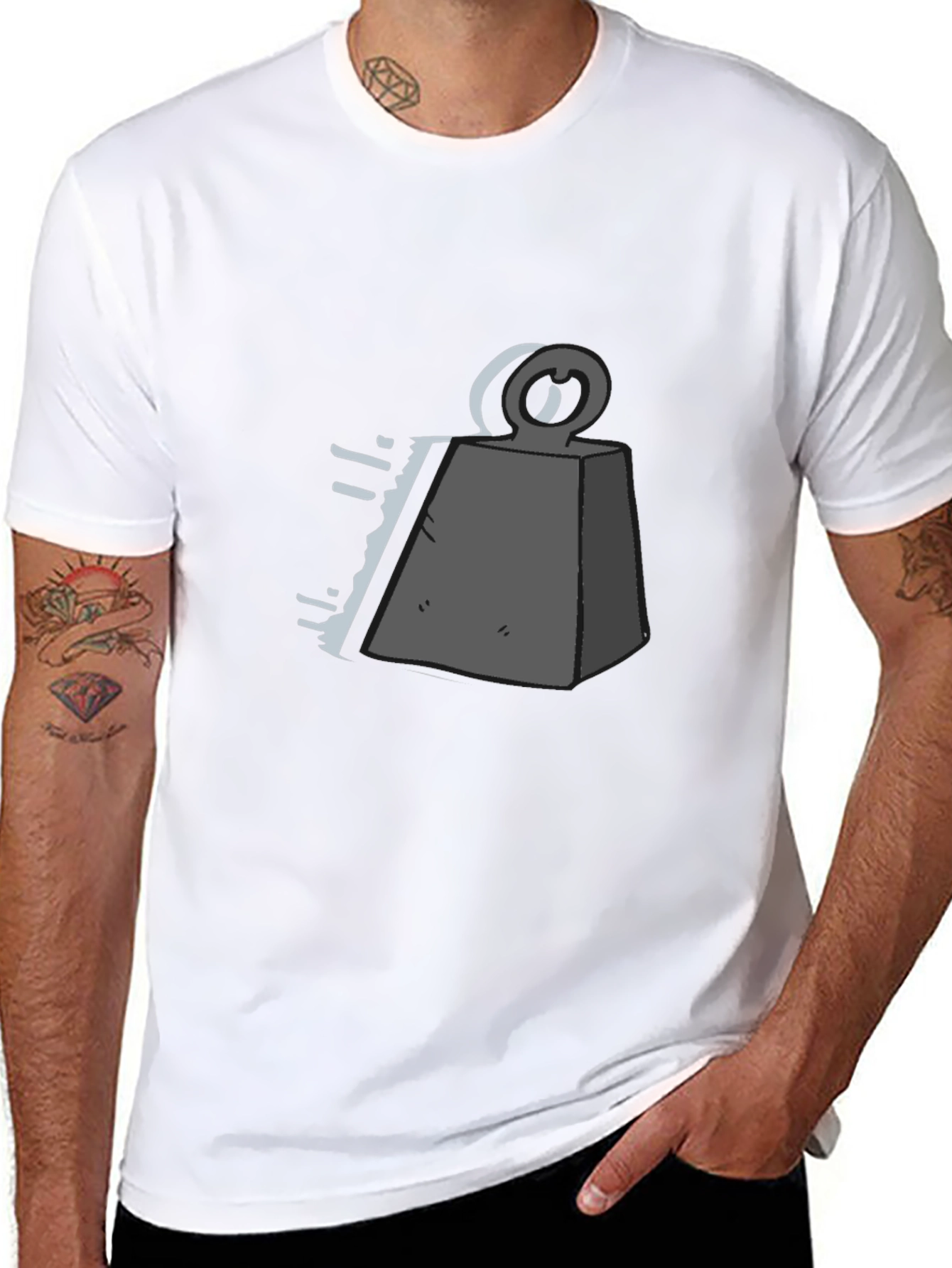 Heavy Weight Black Graphic Tee