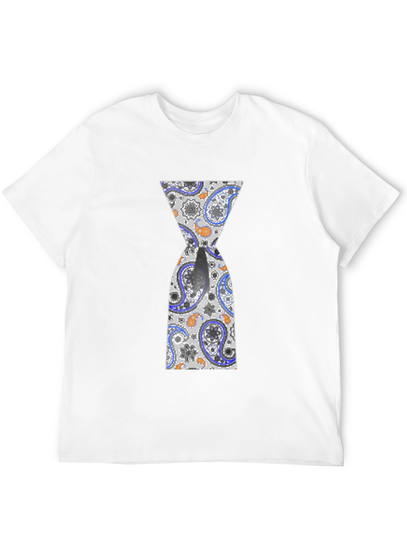 Hourglass Paisley Graphic Black T-Shirt