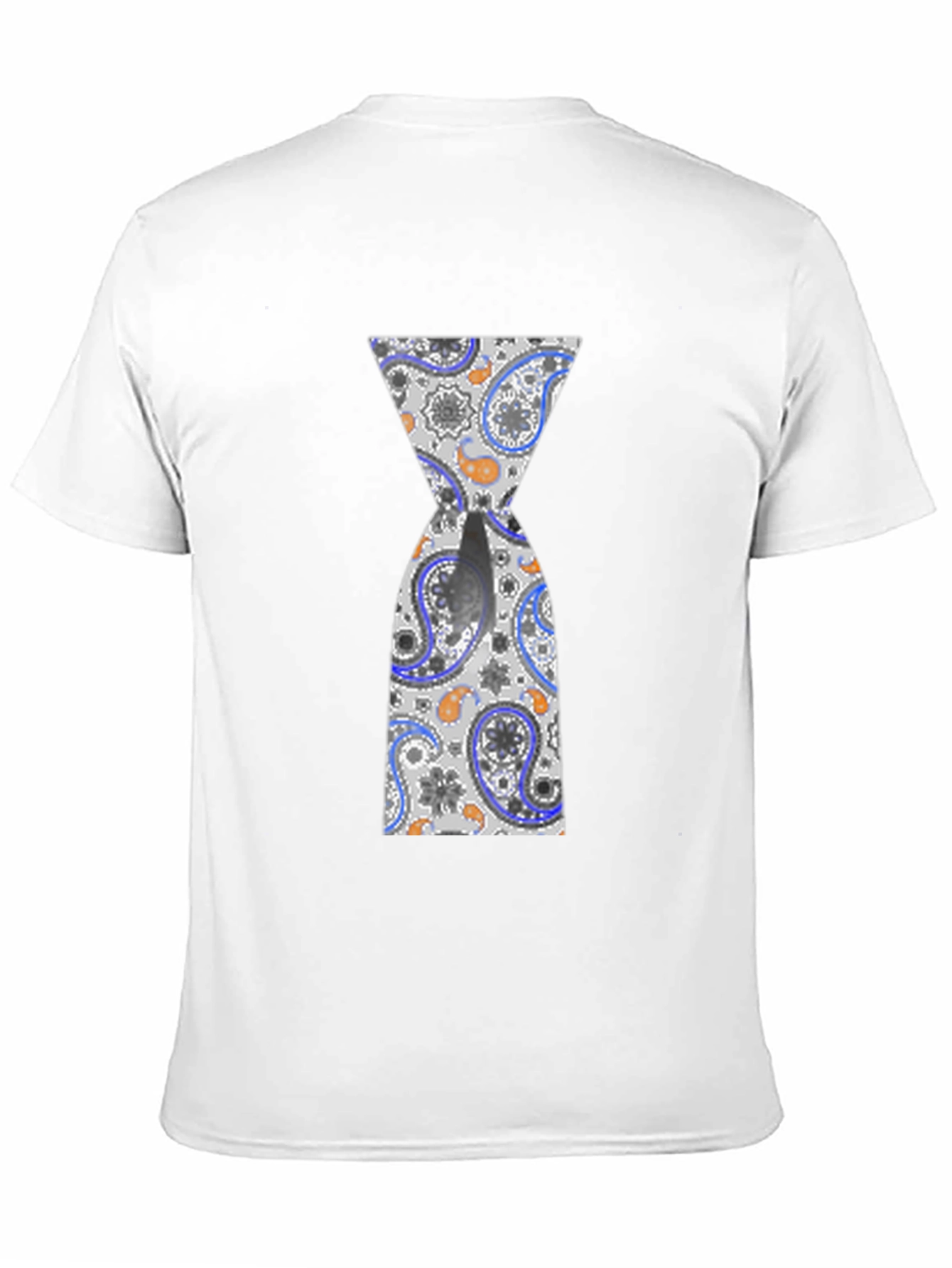 Hourglass Paisley Graphic Black T-Shirt