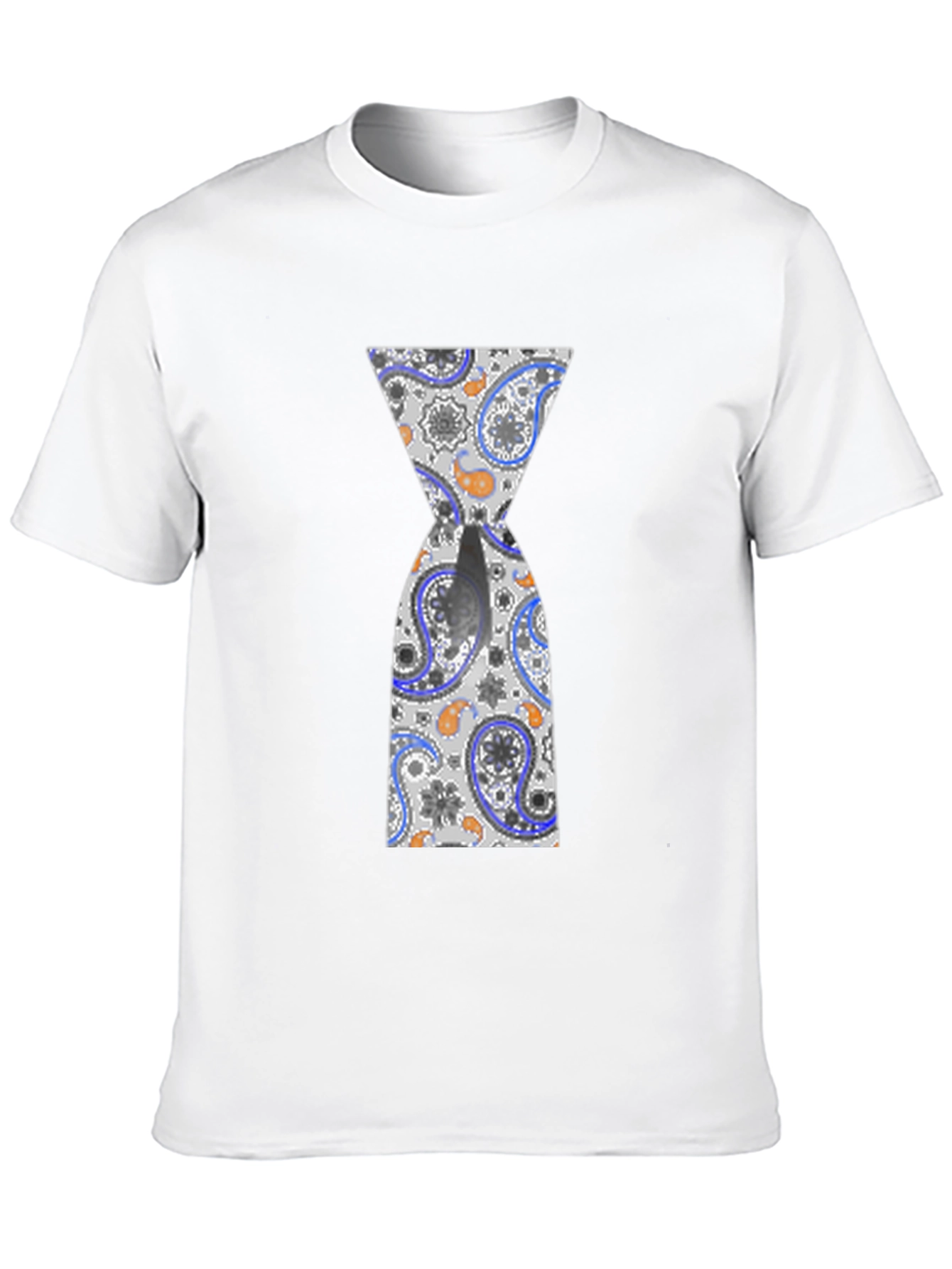Hourglass Paisley Graphic Black T-Shirt