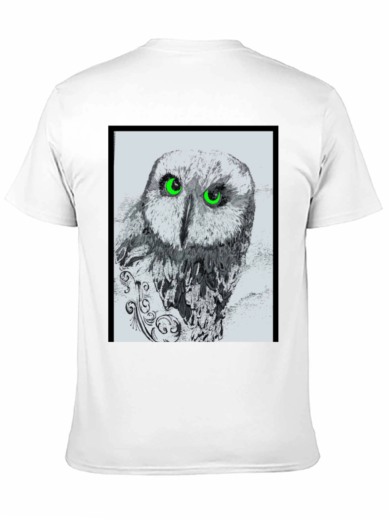 Owl Graphic Black T-Shirt