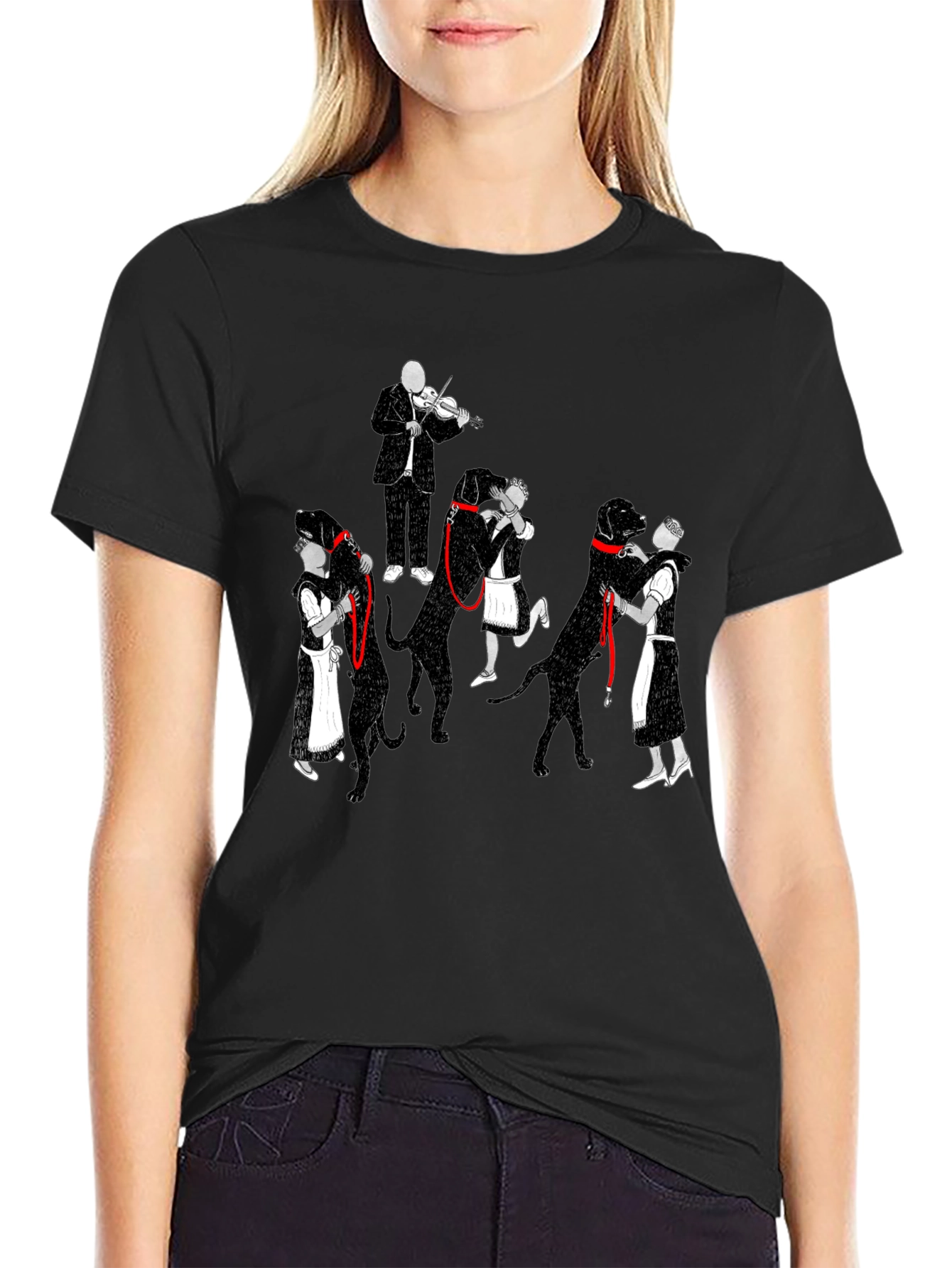 Dog Dance T-Shirt - Black Graphic Tee
