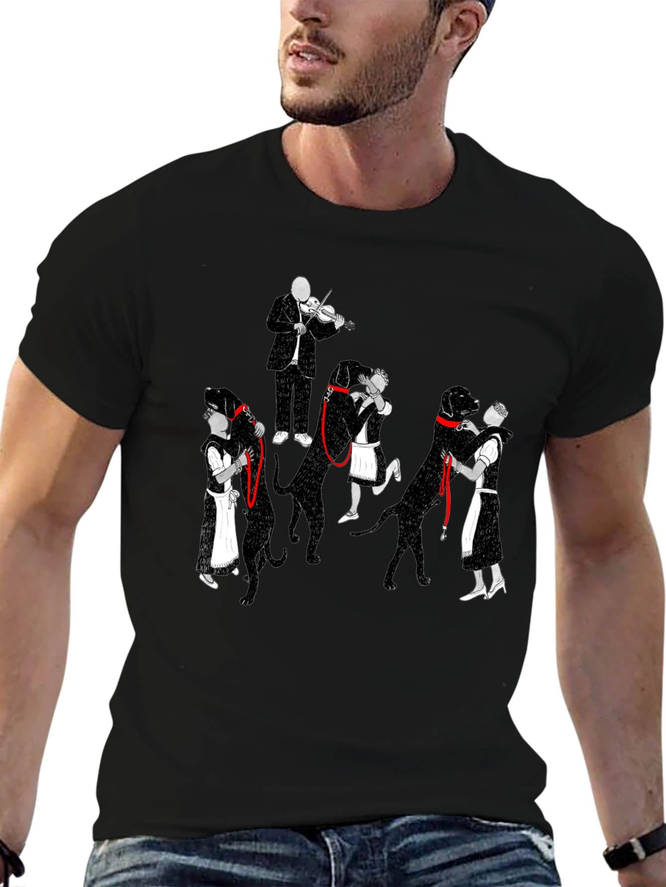 Dog Dance T-Shirt - Black Graphic Tee