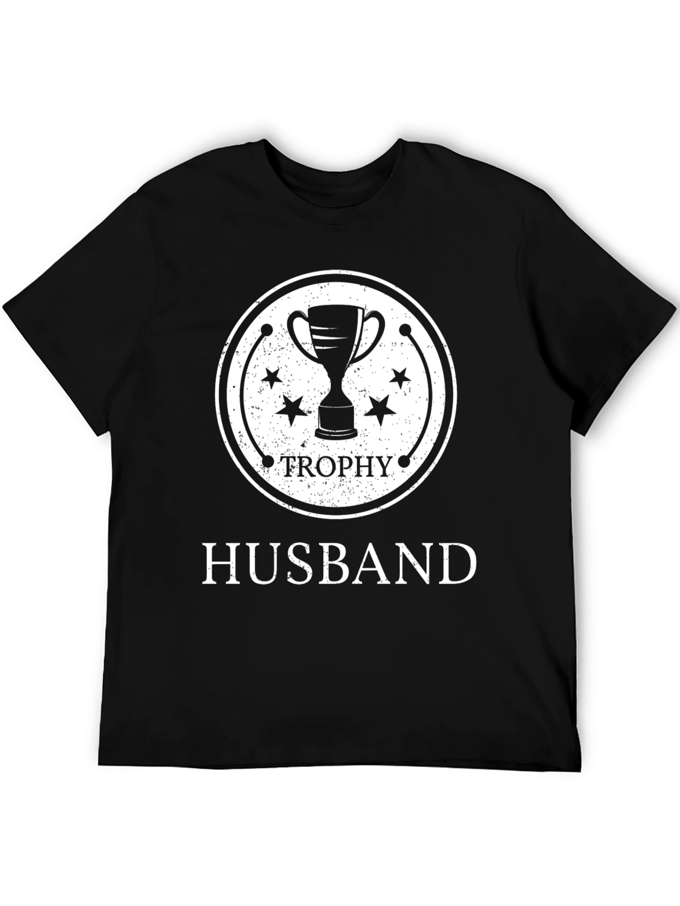Trophy Husband Black Graphic T-Shirt