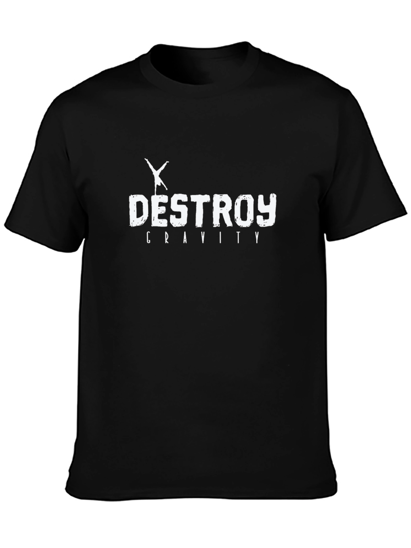 Destroy Gravity Black Graphic Tee