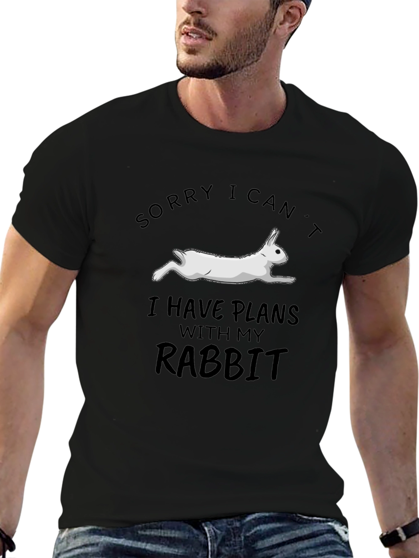 Rabbit Plans Graphic T-Shirt