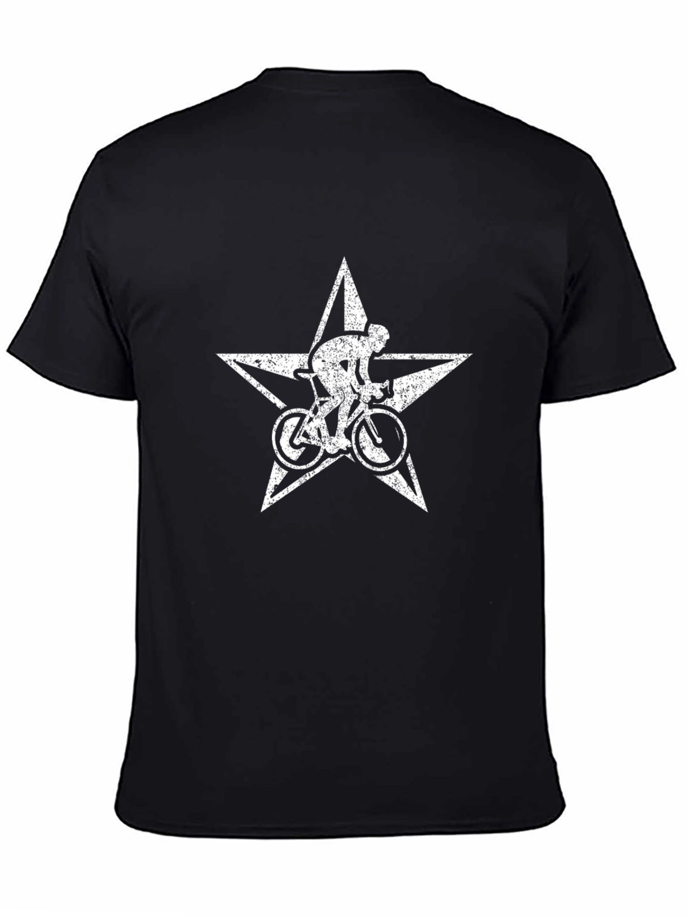 Cyclist Star Graphic Tee - Black