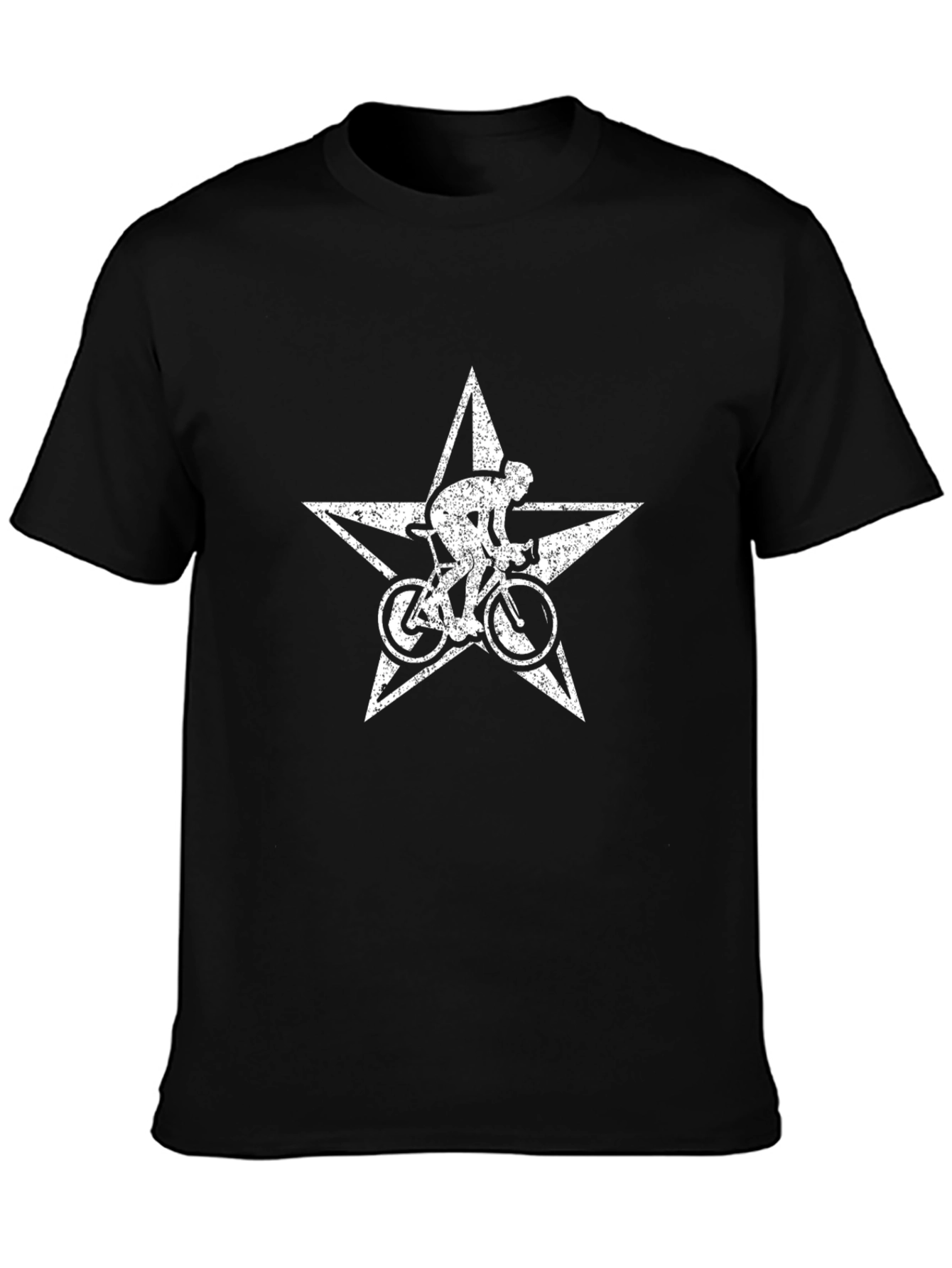 Cyclist Star Graphic Tee - Black