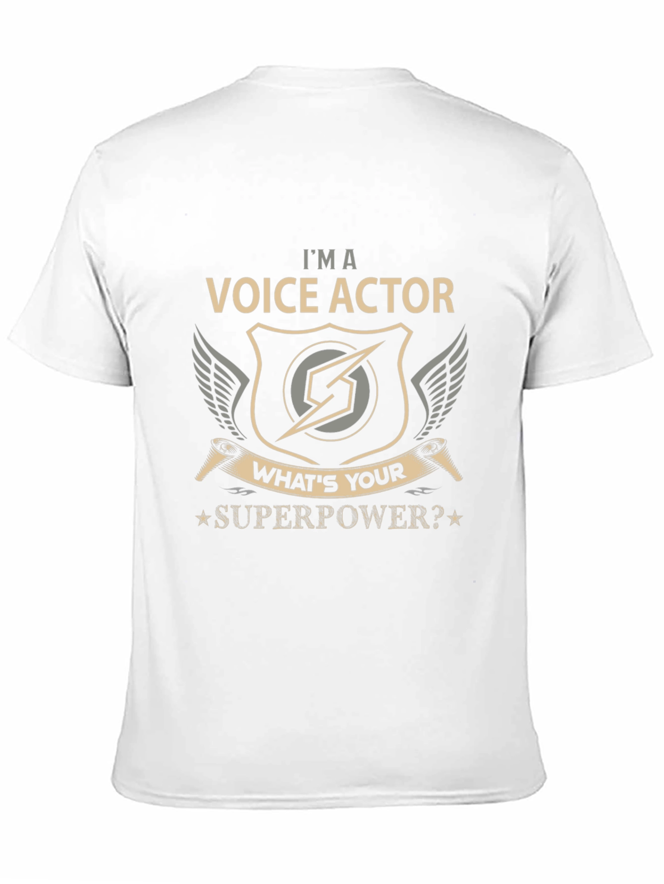 Voice Actor Superpower Graphic T-Shirt