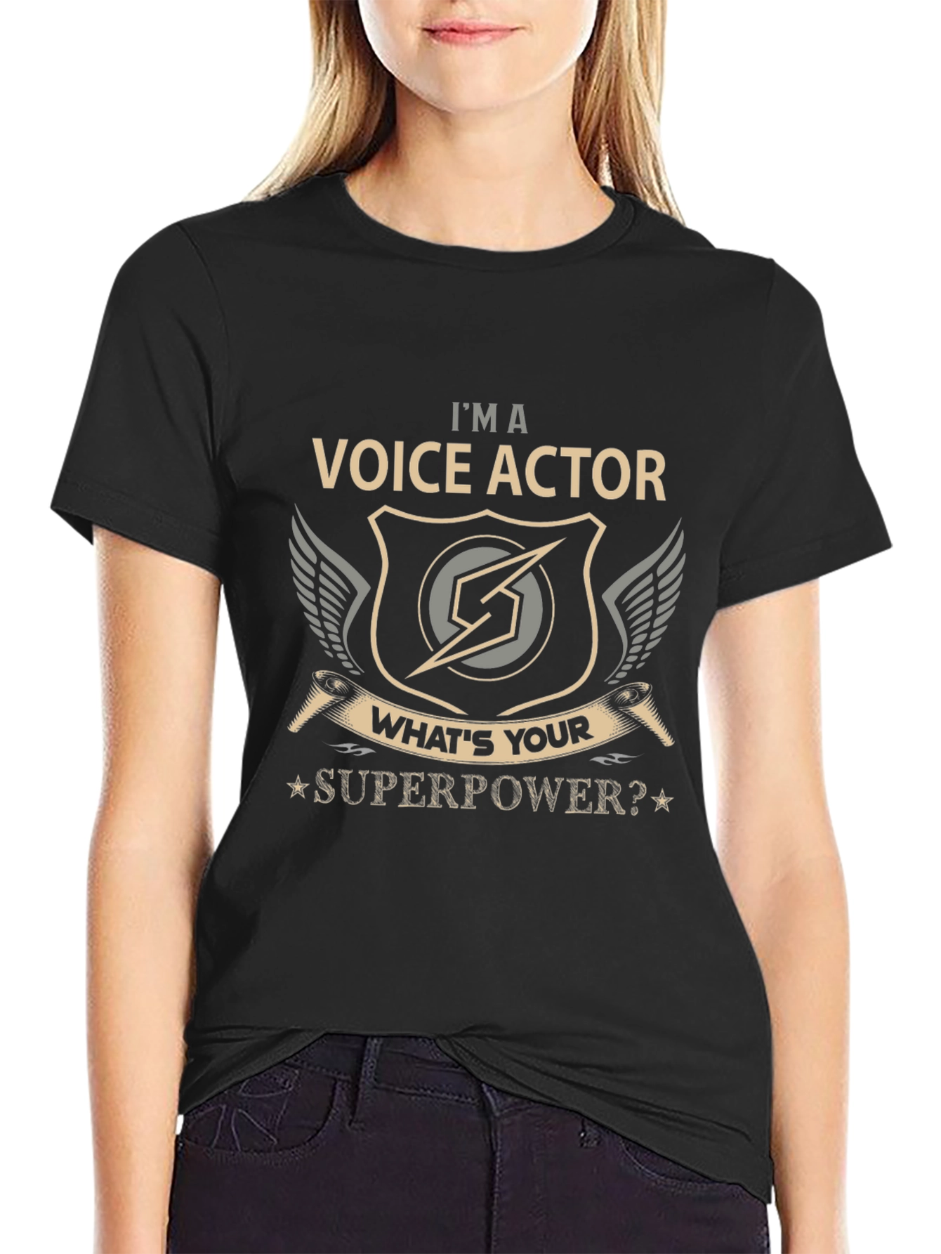 Voice Actor Superpower Graphic T-Shirt
