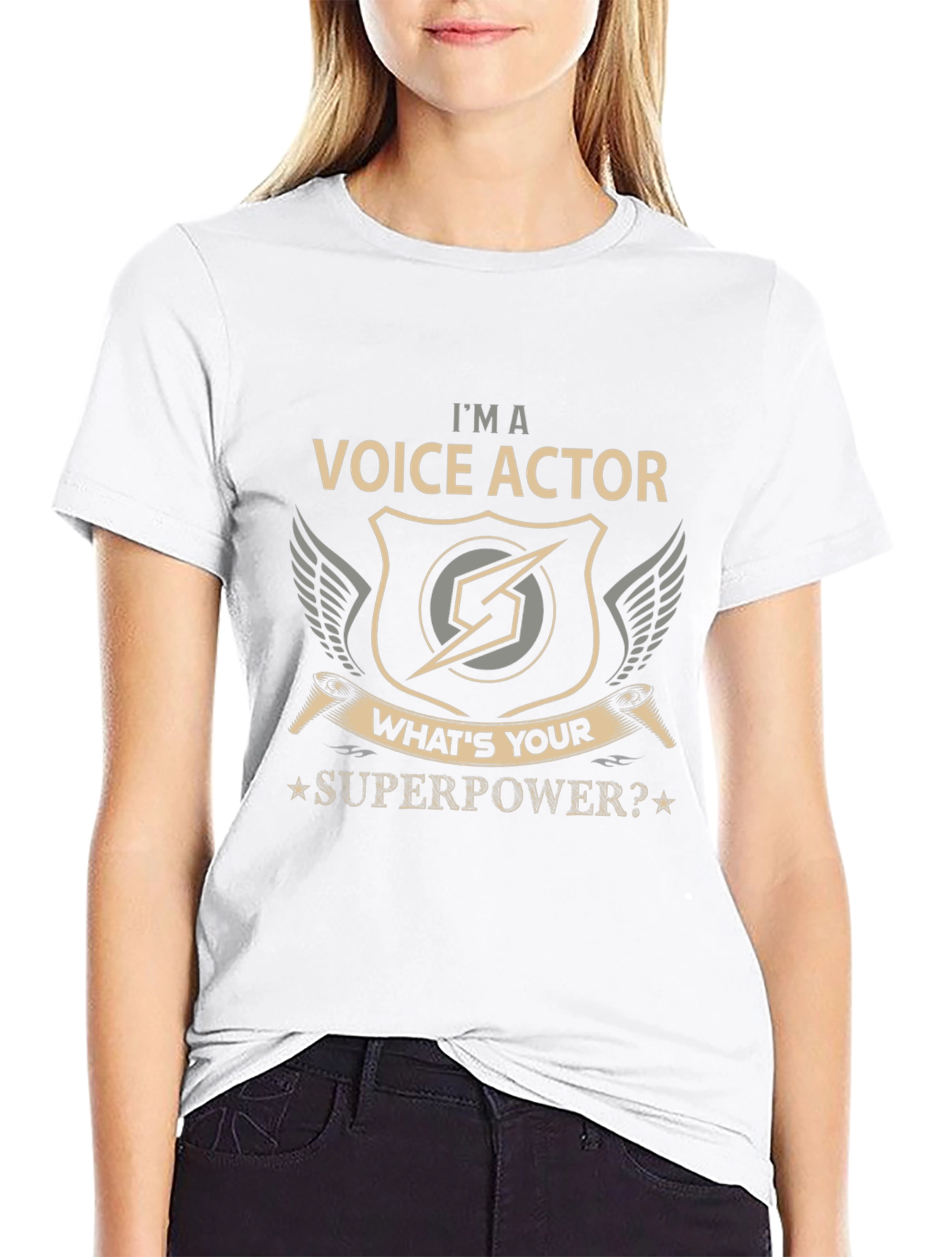 Voice Actor Superpower Graphic T-Shirt