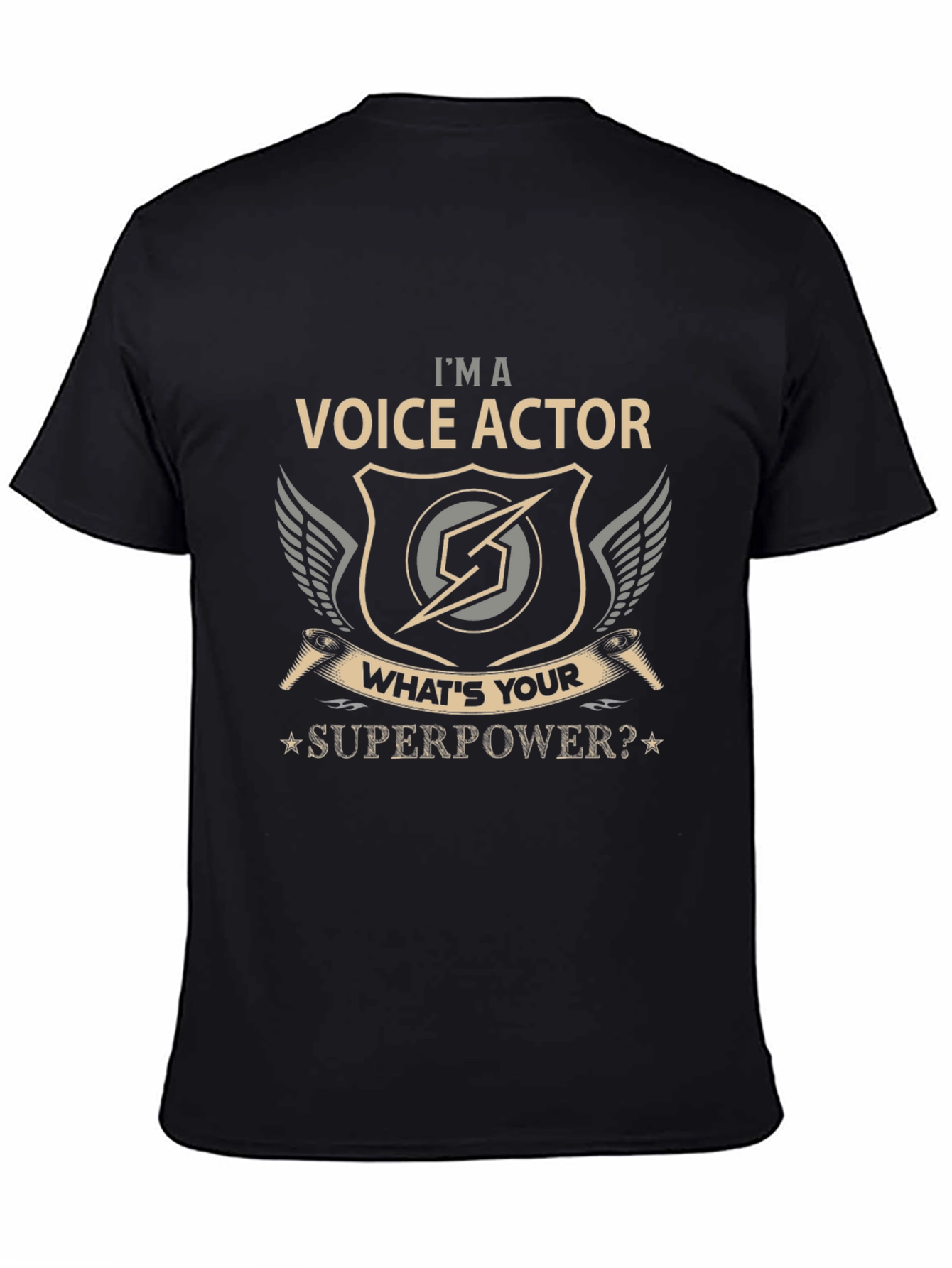 Voice Actor Superpower Graphic T-Shirt