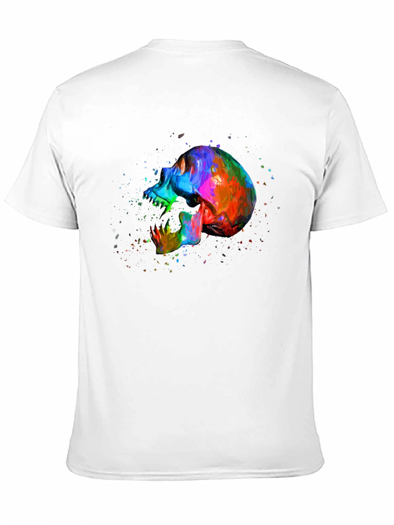 Vivid Skull Graphic Tee - Bold Artistic Design