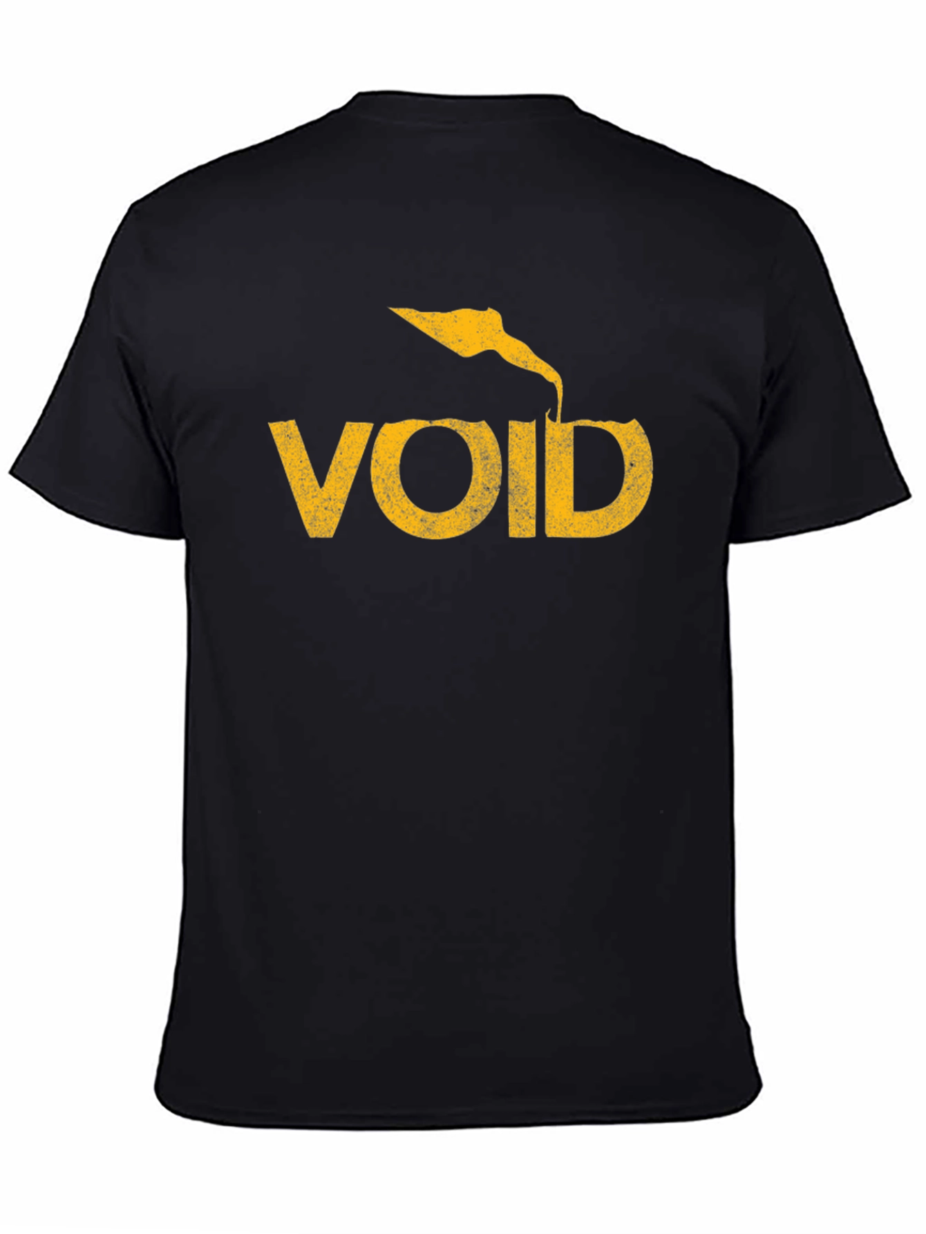 Void Graphic Tee - Black Cotton T-Shirt