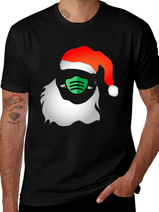 Santa Mask T-Shirt - Holiday Cheer with a Twist!