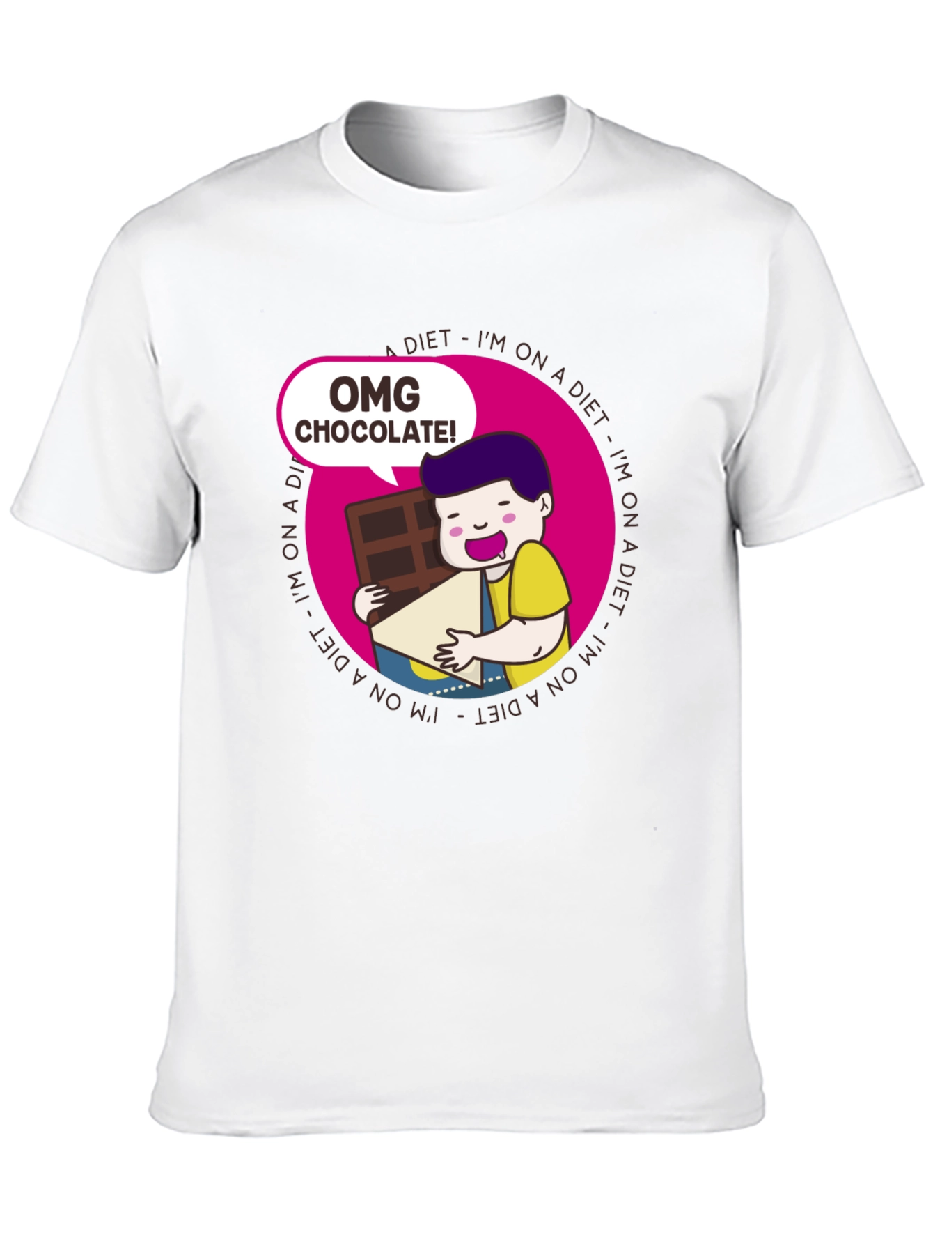 OMG Chocolate T-Shirt - Diet Humor Tee