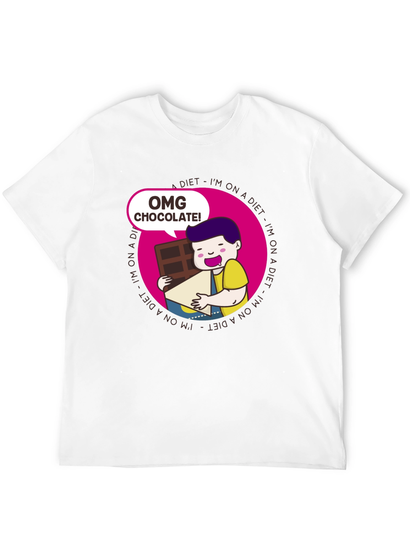 OMG Chocolate T-Shirt - Diet Humor Tee