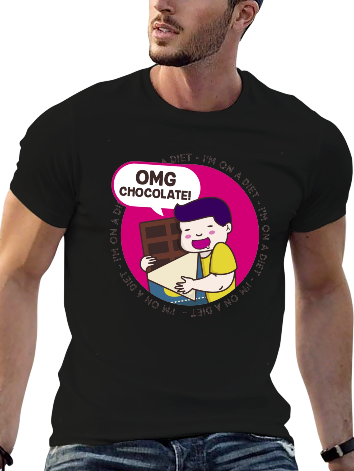 OMG Chocolate T-Shirt - Diet Humor Tee