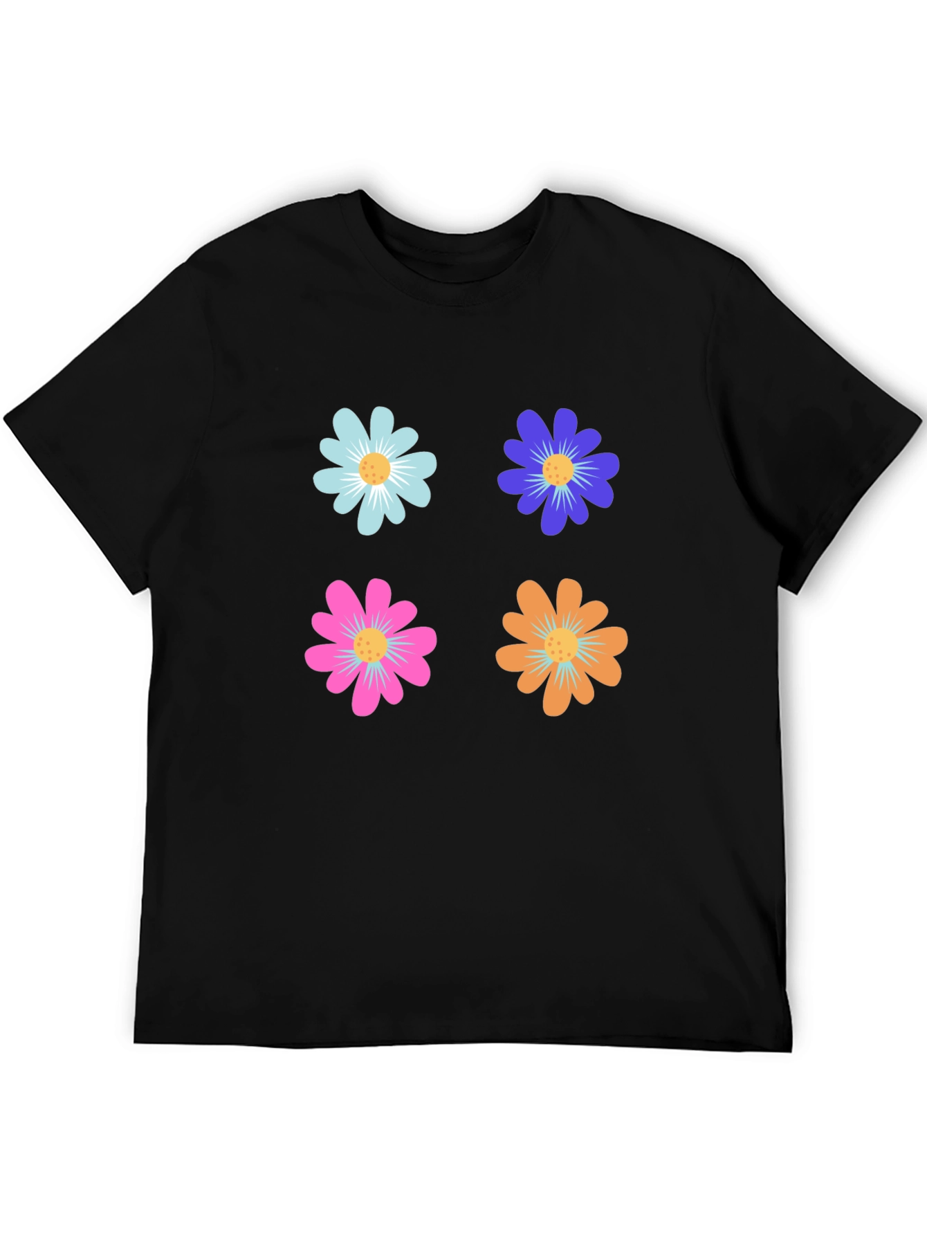 Floral Power T-Shirt - Retro Flower Design