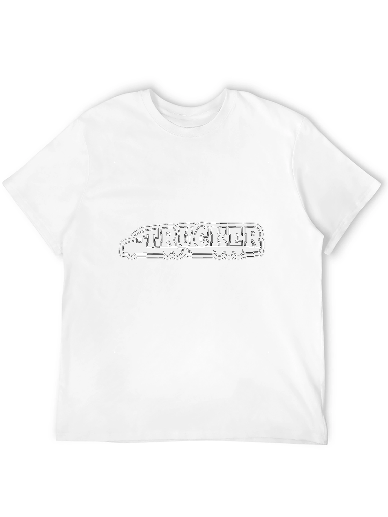Trucker Graphic Tee - Cool Black T-Shirt