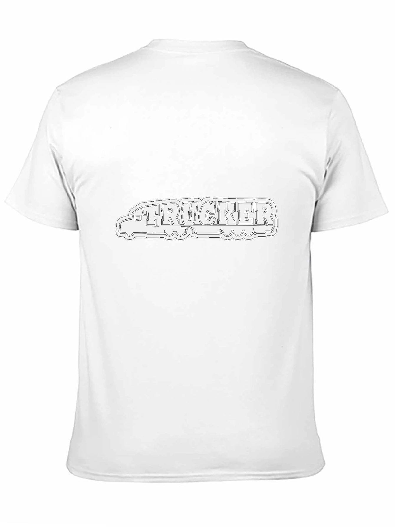 Trucker Graphic Tee - Cool Black T-Shirt