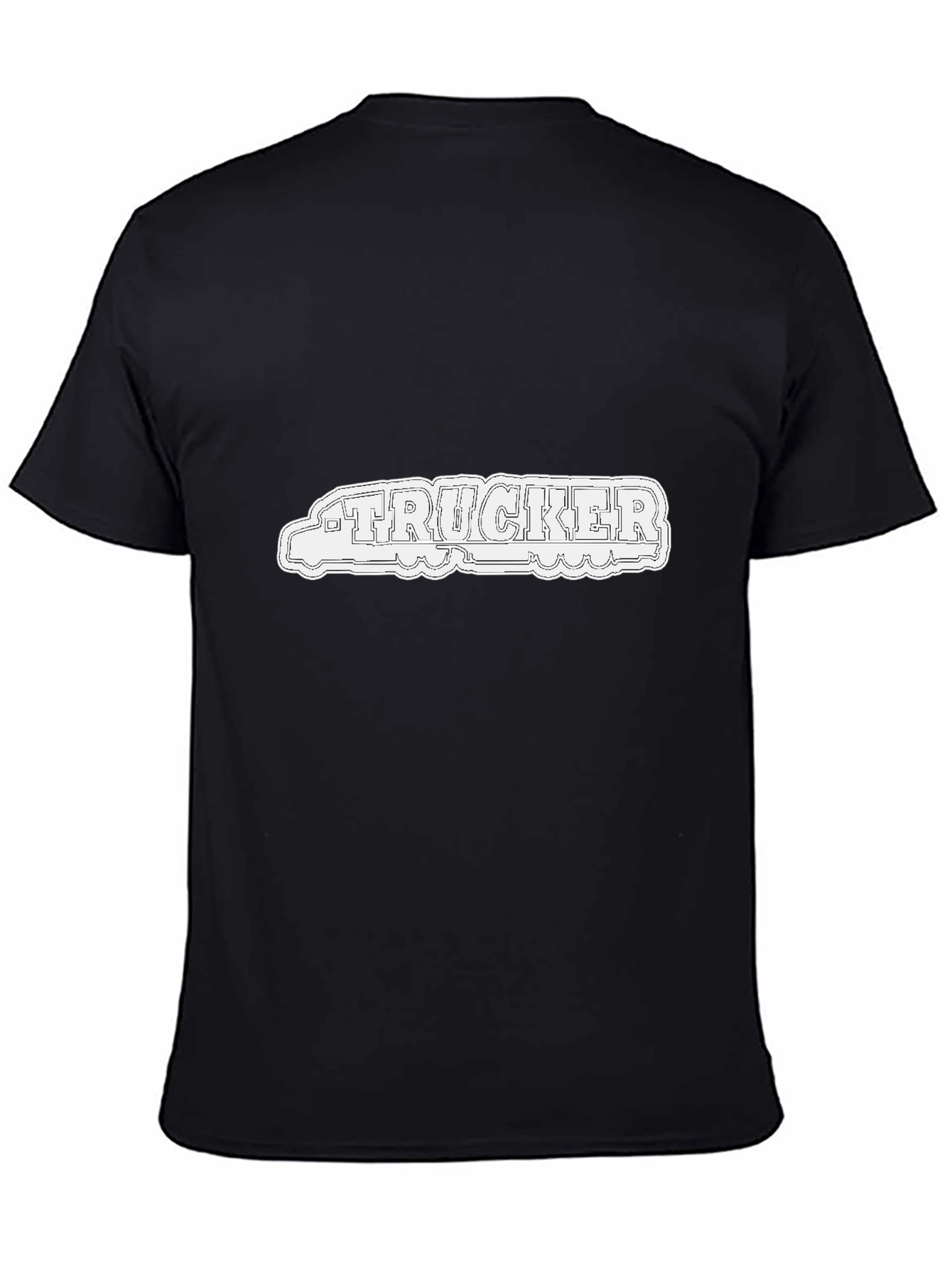 Trucker Graphic Tee - Cool Black T-Shirt