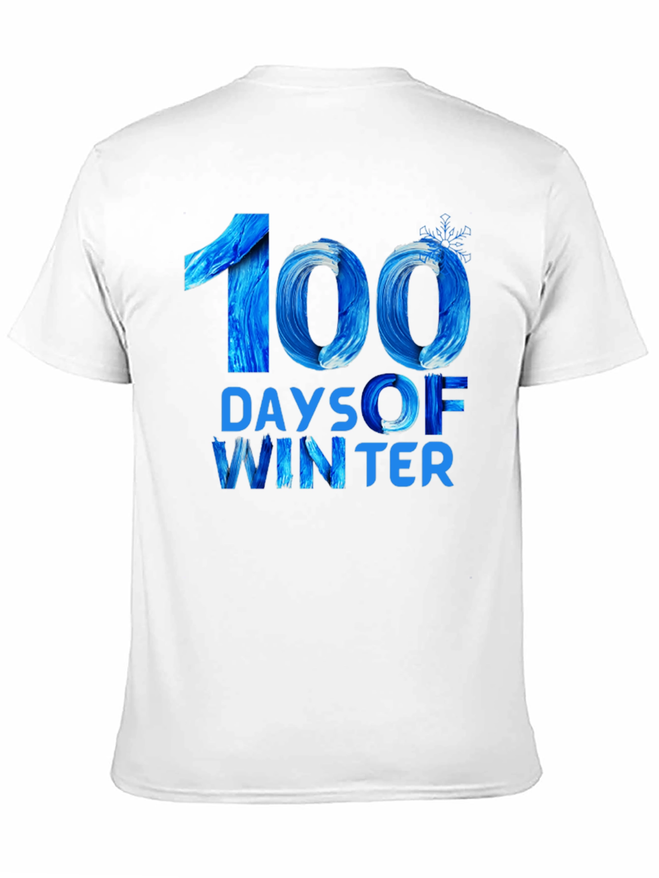 100 Days of Winter Black T-Shirt