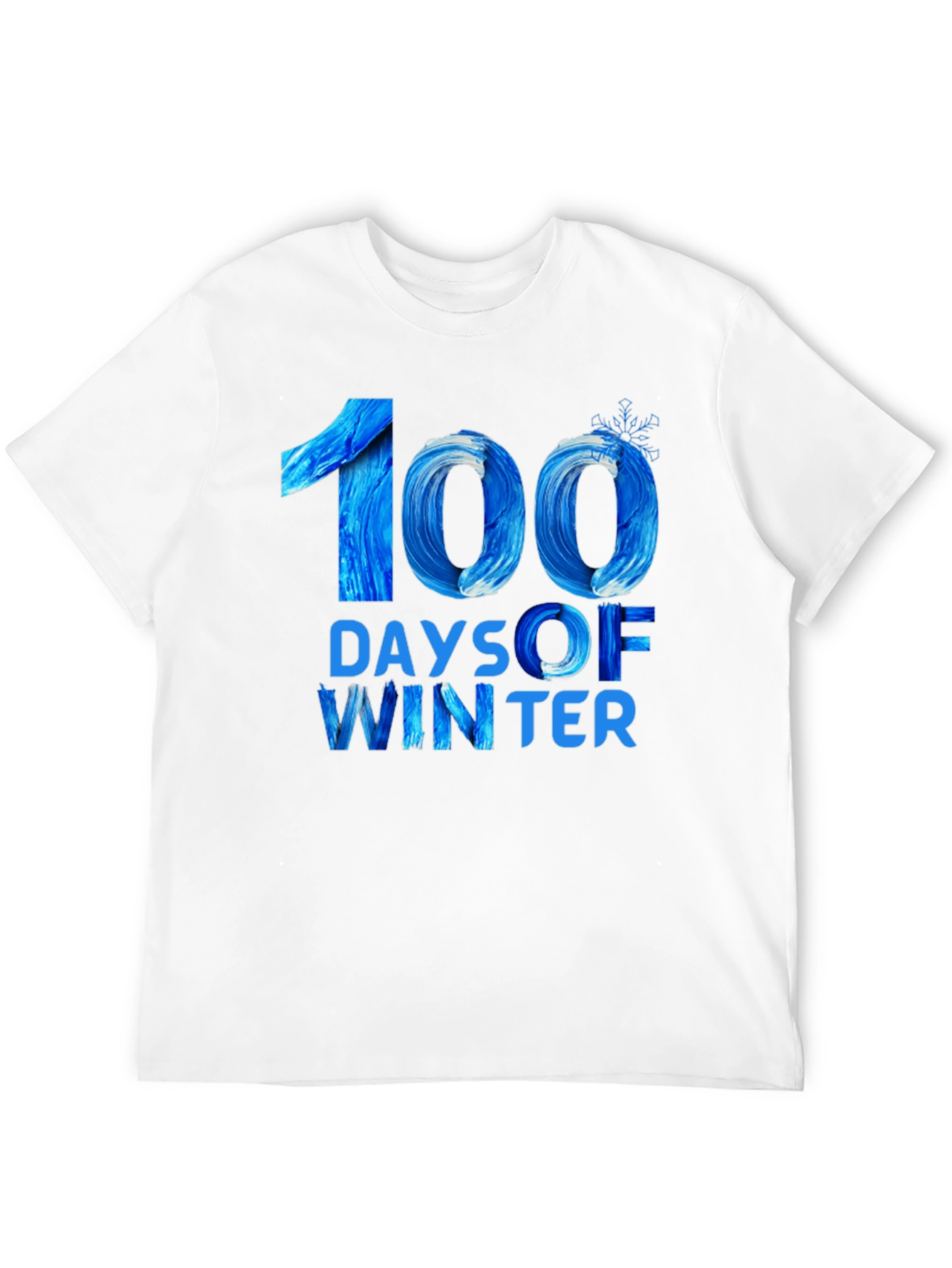 100 Days of Winter Black T-Shirt