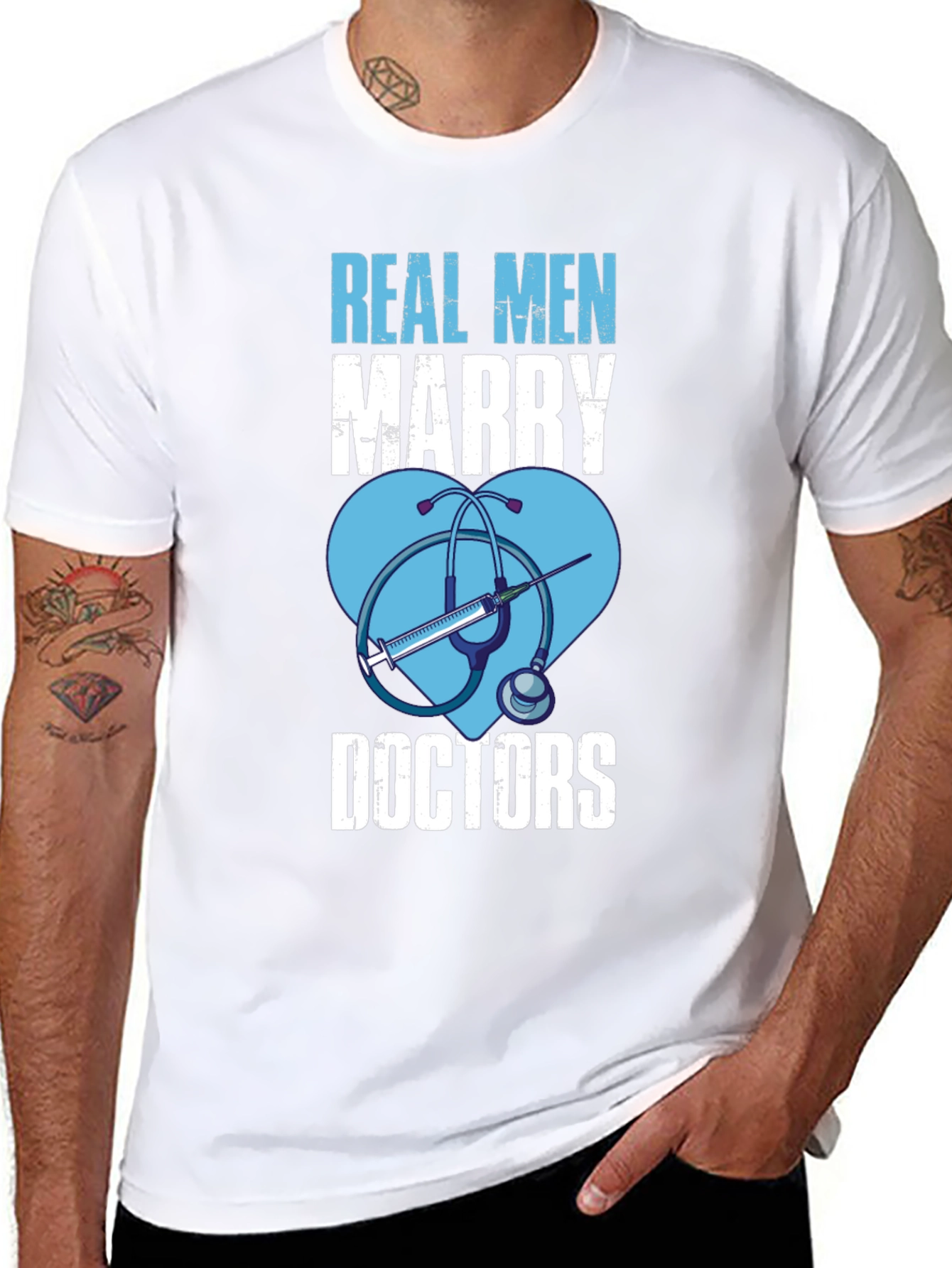 Real Men Marry Doctors Graphic T-Shirt