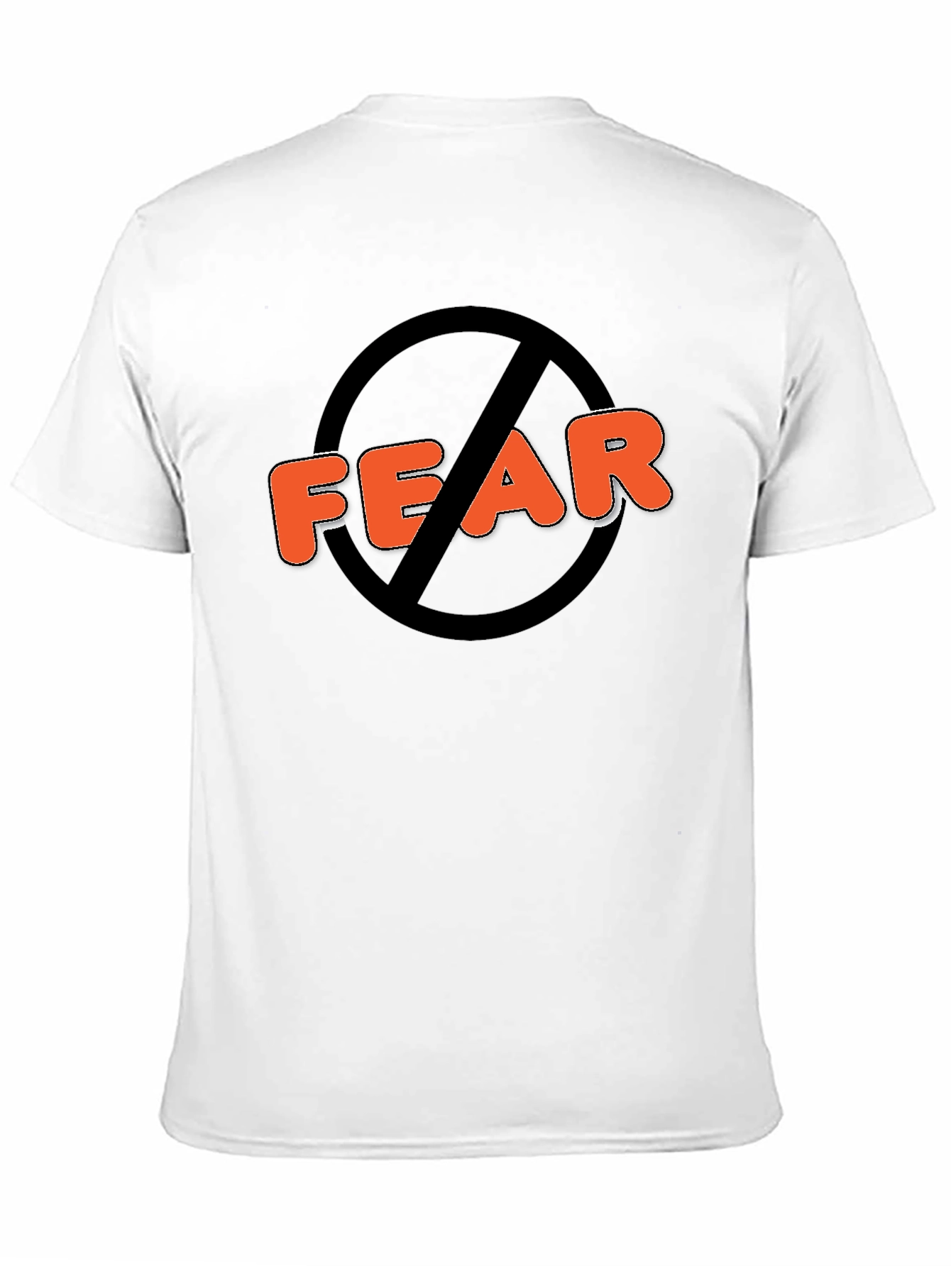 No Fear Black Graphic Tee - Statement T-Shirt