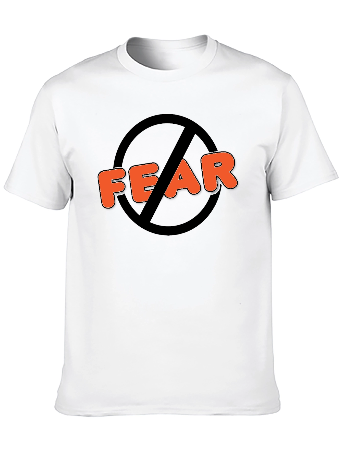 No Fear Black Graphic Tee - Statement T-Shirt
