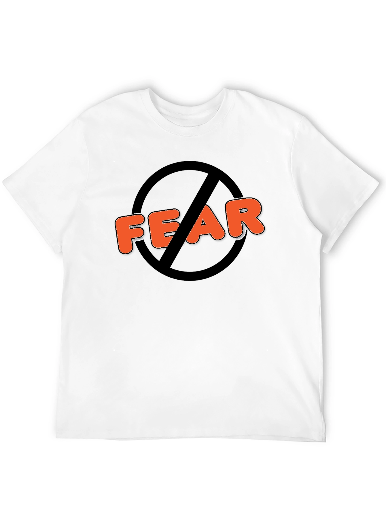 No Fear Black Graphic Tee - Statement T-Shirt