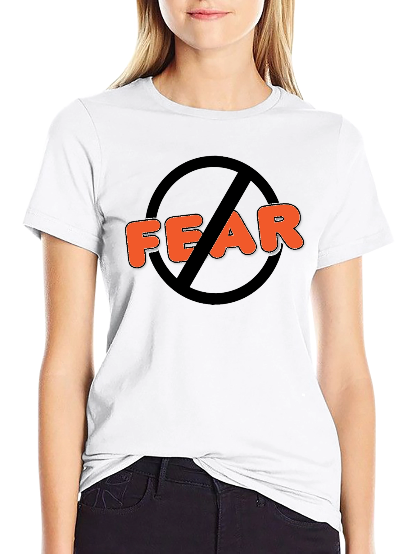 No Fear Black Graphic Tee - Statement T-Shirt
