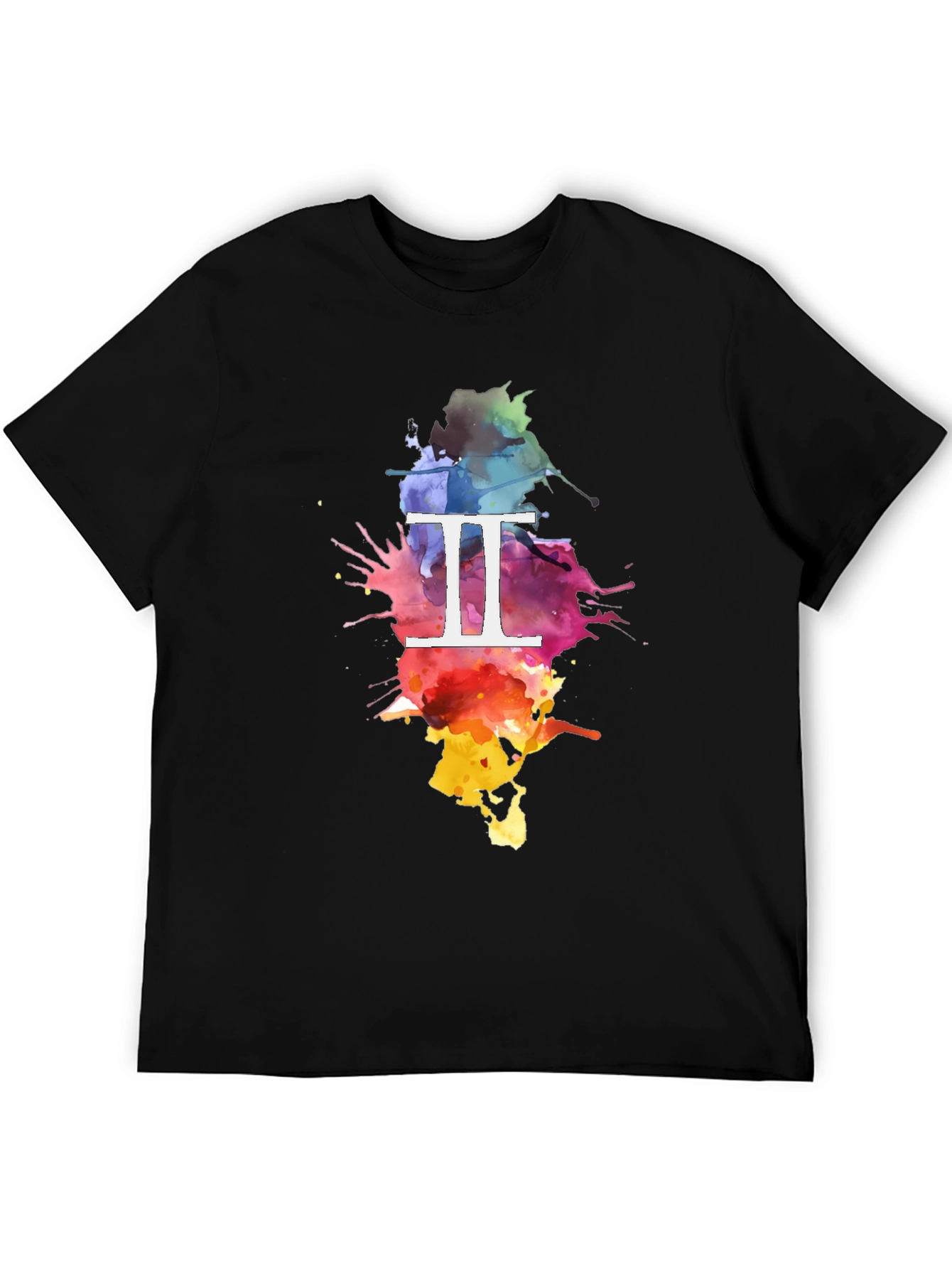 Gemini Zodiac Watercolor T-Shirt