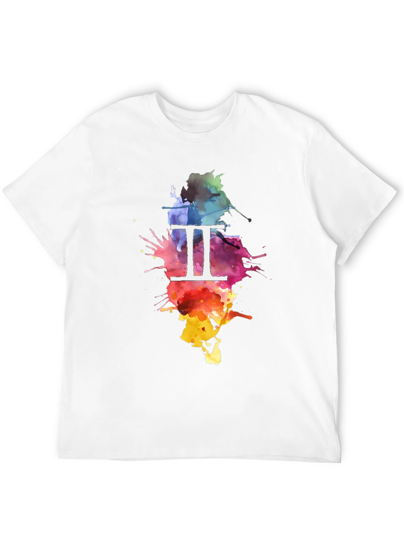 Gemini Zodiac Watercolor T-Shirt