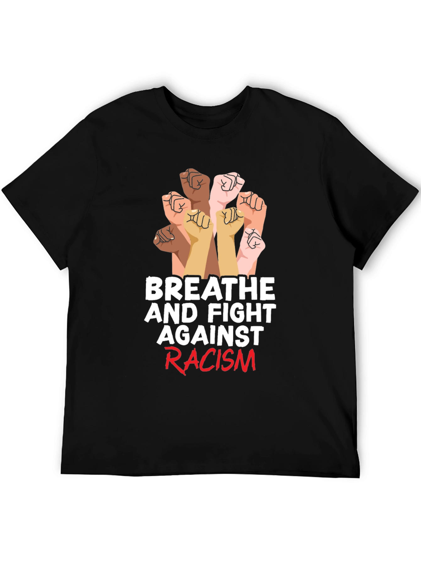 Breathe and Fight Racism Graphic Tee