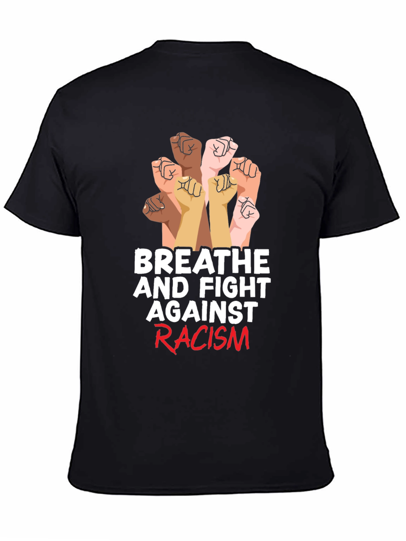 Breathe and Fight Racism Graphic Tee