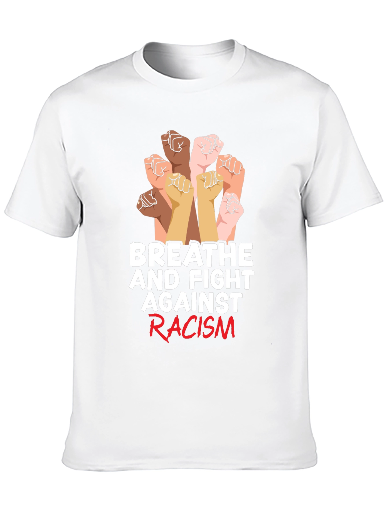 Breathe and Fight Racism Graphic Tee