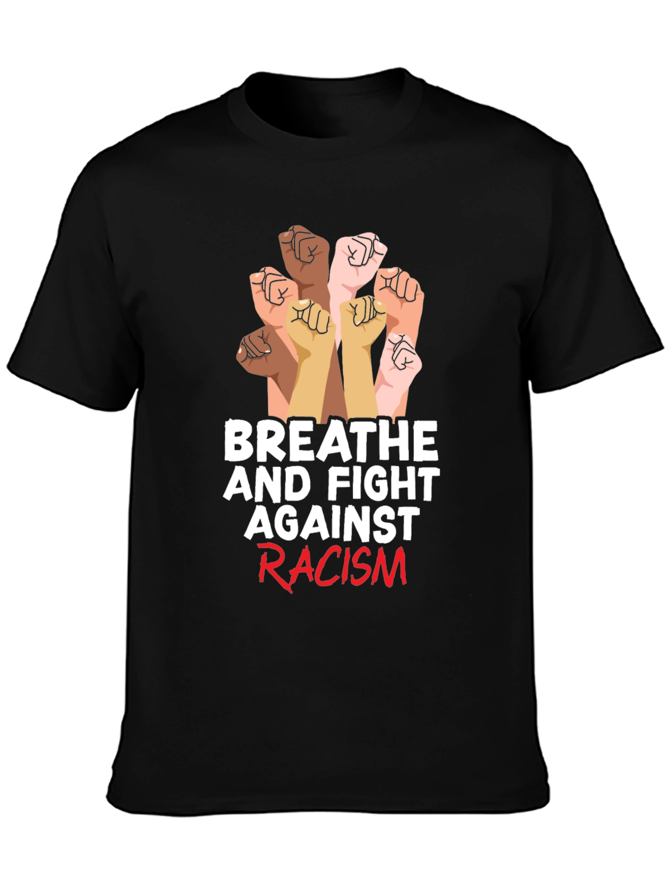 Breathe and Fight Racism Graphic Tee