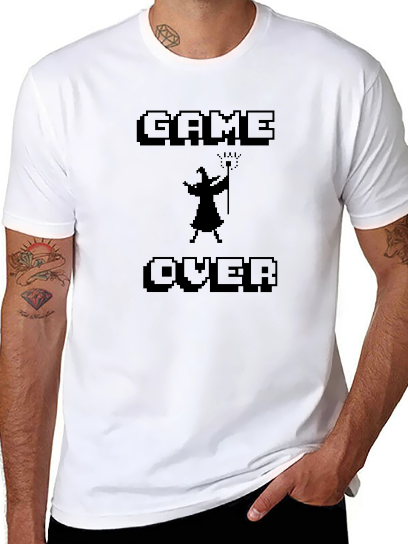 Game Over Graphic Tee - Retro Gamer Style