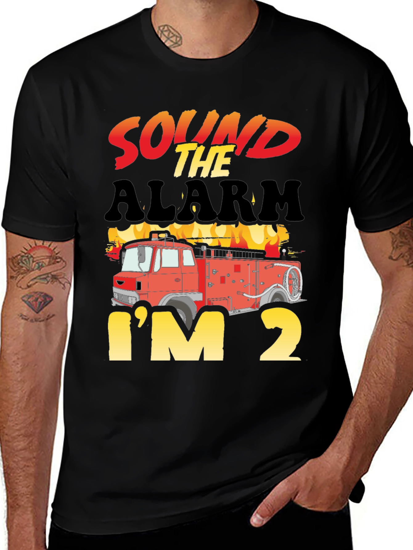Sound the Alarm Im Two Toddler T-Shirt