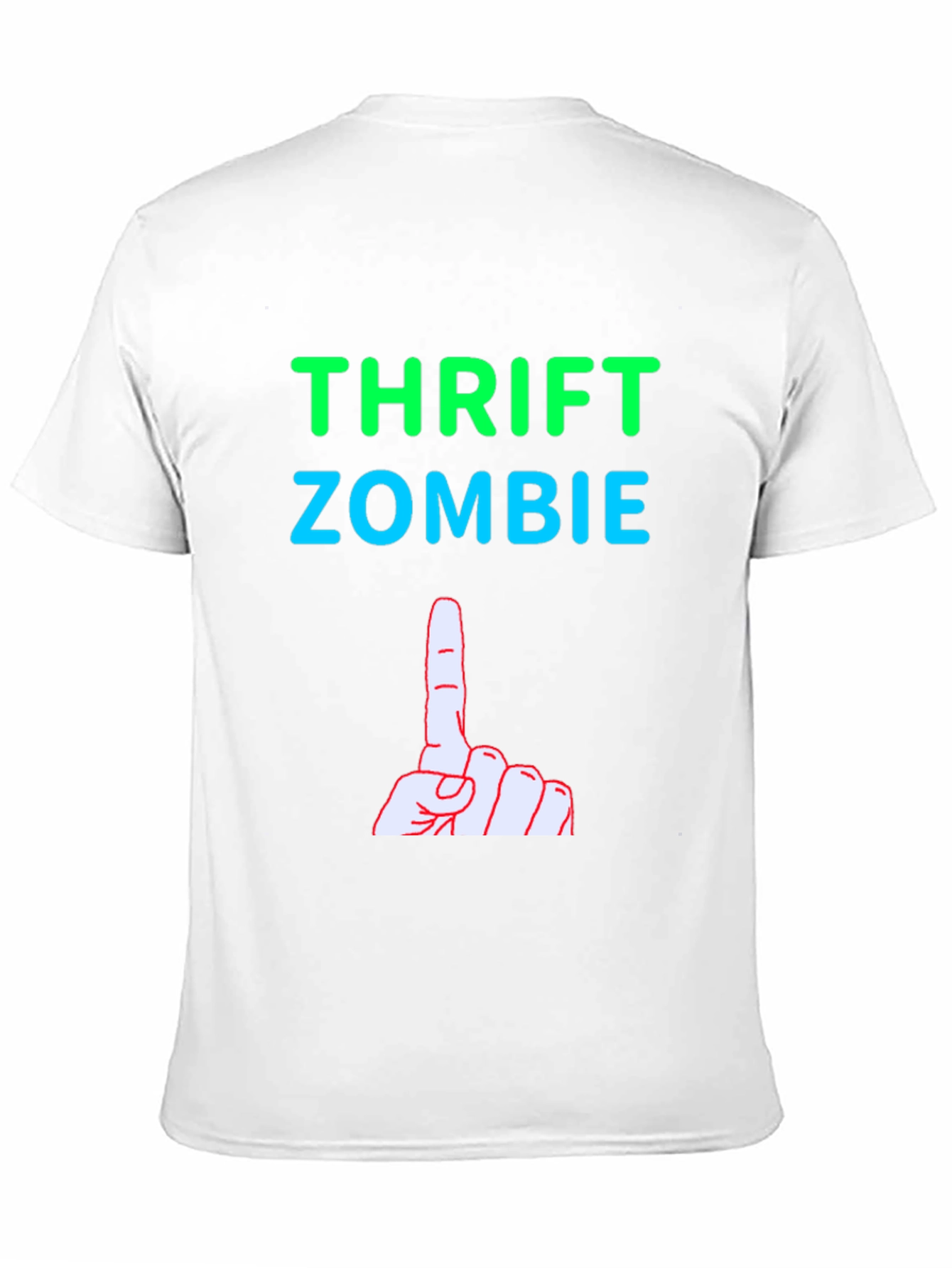 Thrift Zombie Graphic Tee - Quirky Humor T-Shirt