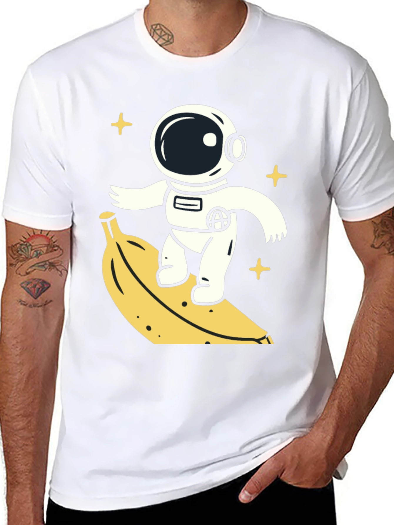 Astronaut Banana Ride T-Shirt
