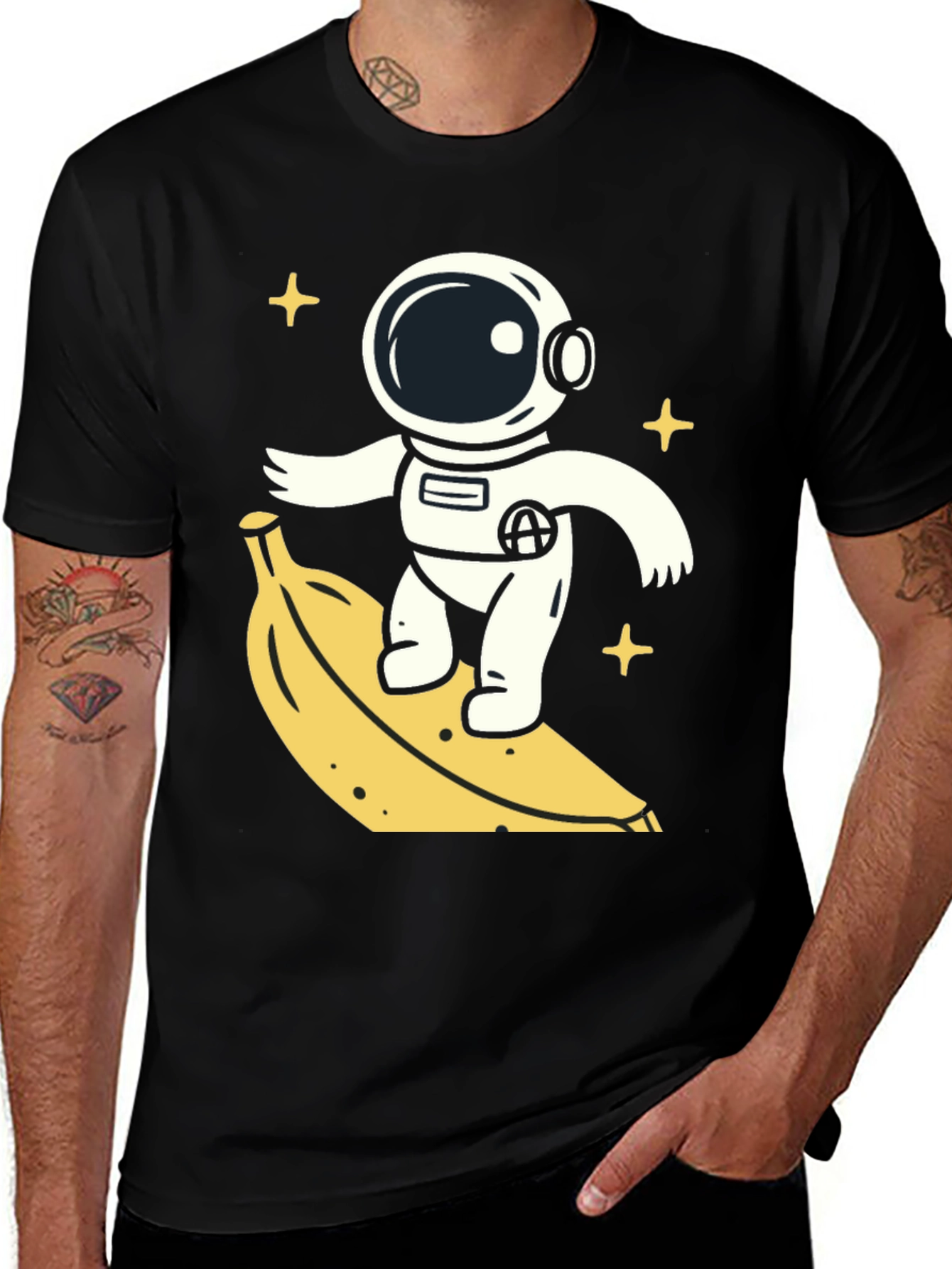 Astronaut Banana Ride T-Shirt