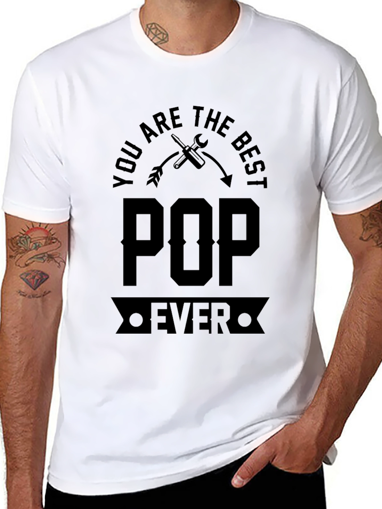 Best Pop Ever Black Graphic T-Shirt