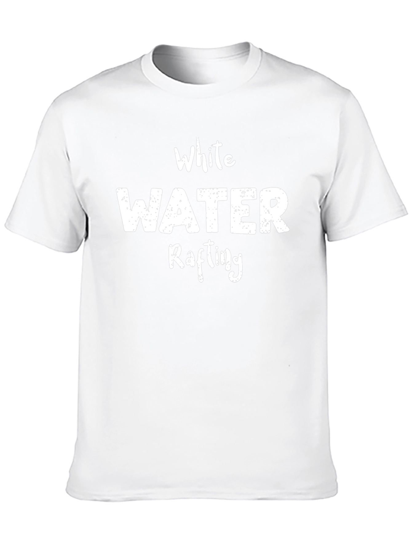 White Water Rafting Graphic T-Shirt - Black
