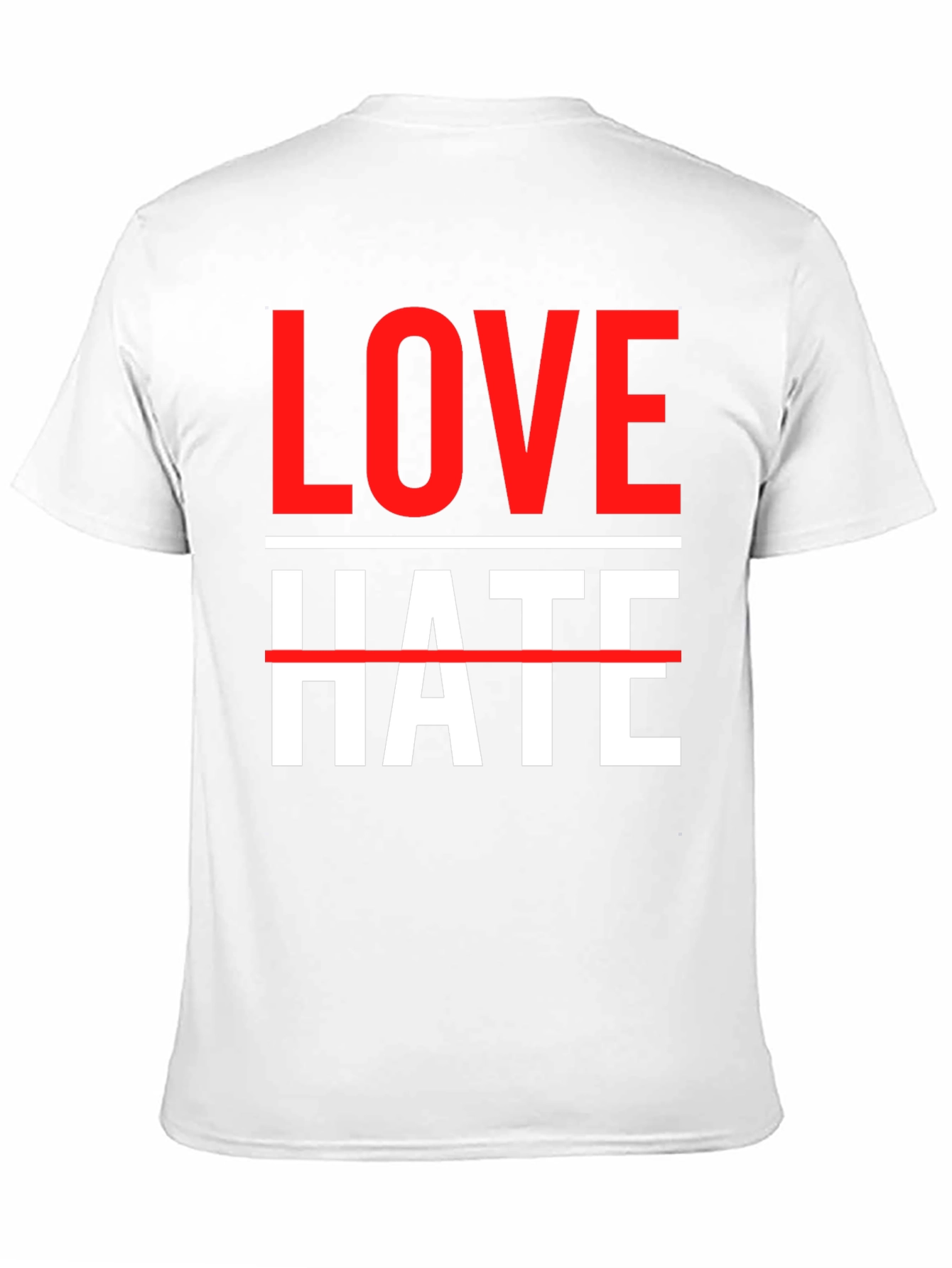 Love Over Hate Graphic Tee - Stylish Statement T-Shirt