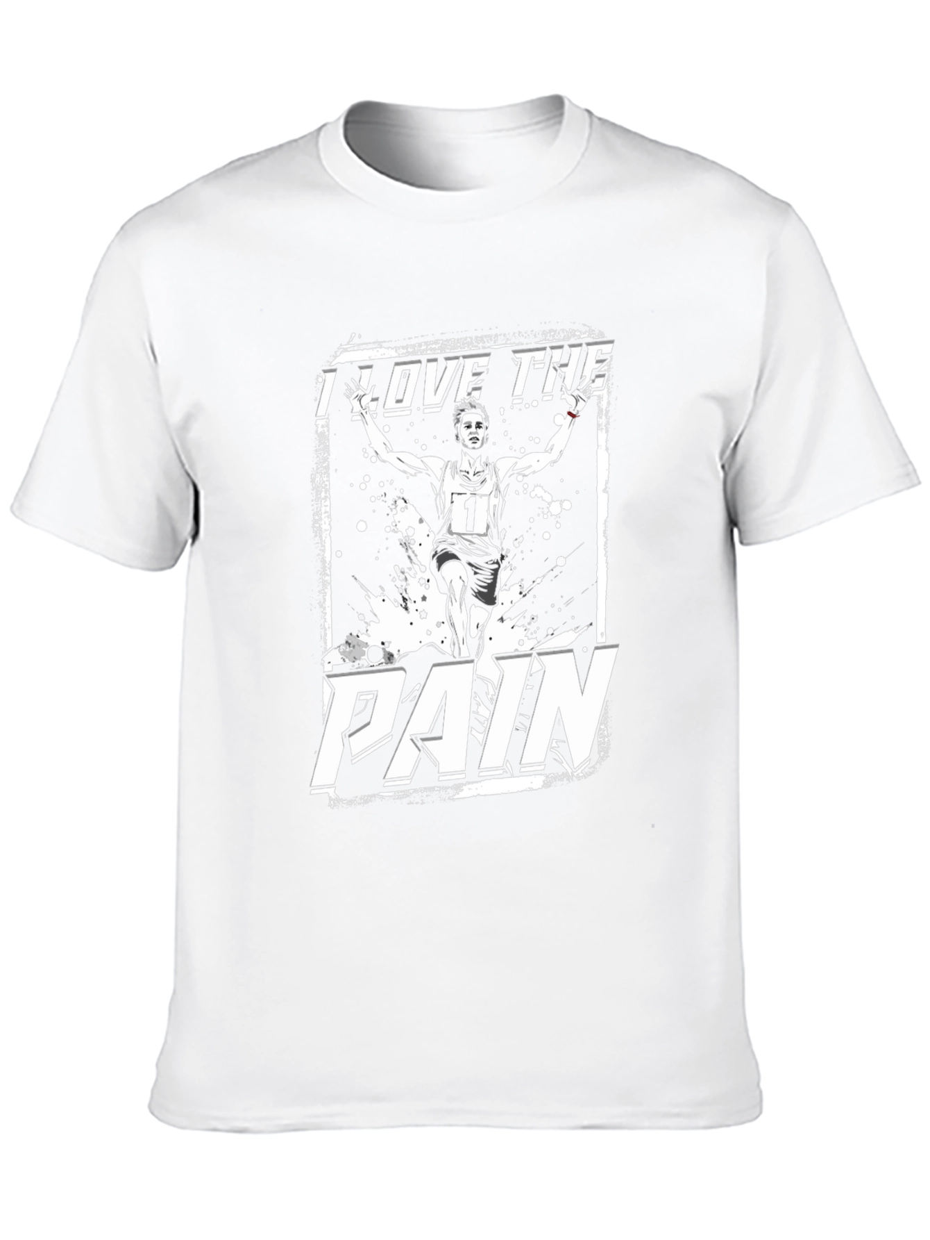 I Love The Pain Graphic Tee - Black