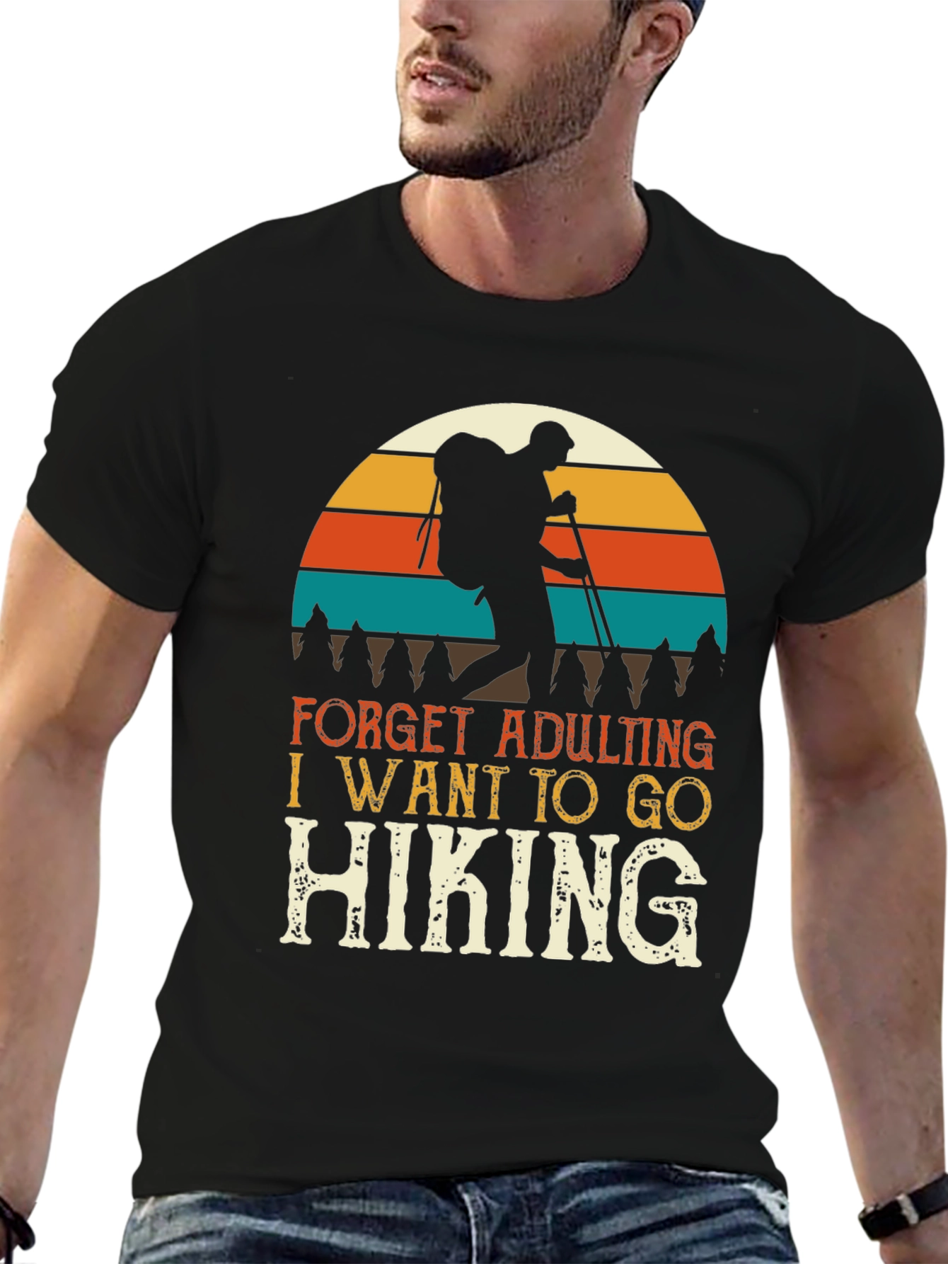 Hiking Adventure Tee: Forget Adulting Go Hiking T-Shirt