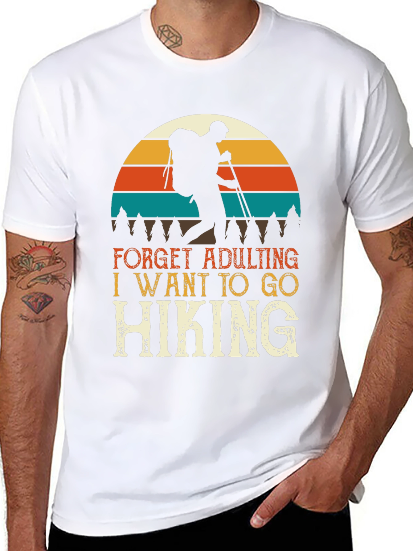 Hiking Adventure Tee: Forget Adulting Go Hiking T-Shirt